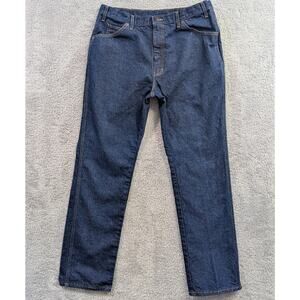 Dickies Jeans Men's 38x34 Regular Straight Fit Dark Wash Blue Denim Workwear